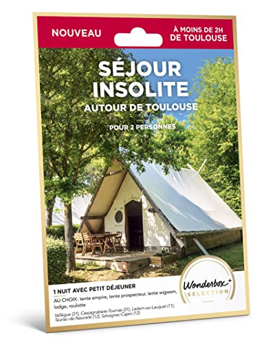 Wonderbox - Coffret Cadeau - Séjours - Séjour Insolite - Autour De Toulouse - 1 Nuit Insolite avec Petit Déjeuner