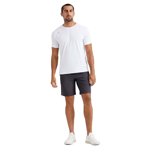 Rhone 9" Mako Mens Shorts, Anti Odor, Unlined Mens Gym Shorts, Moisture Wicking Workout Shorts for Men Asphalt Small