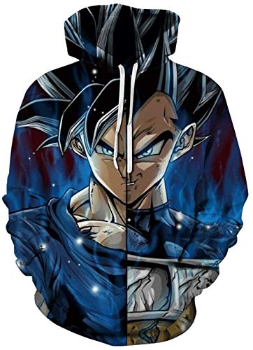 HAOSHENG Hombres Mujeres Sudadera Espacio Divertido 3D Impreso Graffiti Anime Fantasia Sudaderas con Capucha(M) Cover