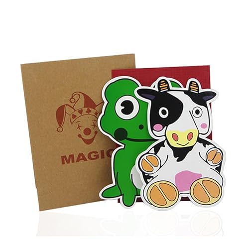 【手品 マジック】Magi Cow and Frog/カエルと牛 マジックカウとカエル 子供マジック 近景マジック道具 手品 道具 (スモール)