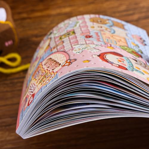 Image of Girl's Japanese Retro Sticker Book, 700+ Kawaii Old Showa Style Embroidered Stickers, Cute Animal Theme for DIY Scrapbooking Journaling Handbook Decoration