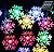 Inngree Solar Christmas Fairy String Lights 20 ft 30 LED 8 Modes Solar Snowflake Outdoor Waterproof Powered String Lights for Garden Patio Yard Home Christmas Tree Parties(Multicolor)