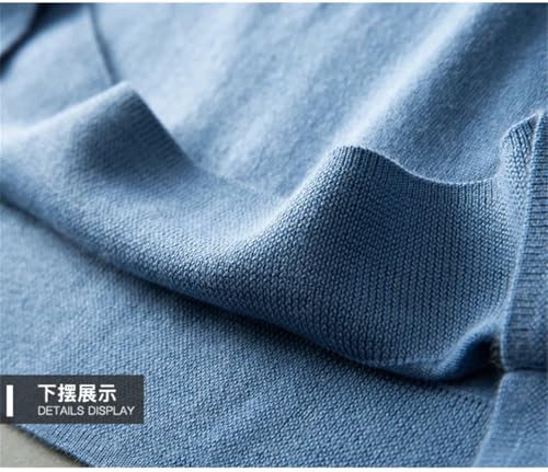 Suvoiier Men's Long Sleeve Knitted Button Up Pullover Lapel Sweater Slim Fit Pullover Casual Flip Collar Sweaters4