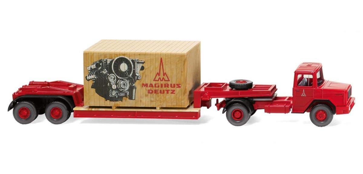 Wiking 050305 Magirus Deutz Low Loader Truck/Trailer