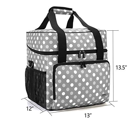 image for LUXJA Serger Case for Most Standard Overlock Machines, Serger Bag with