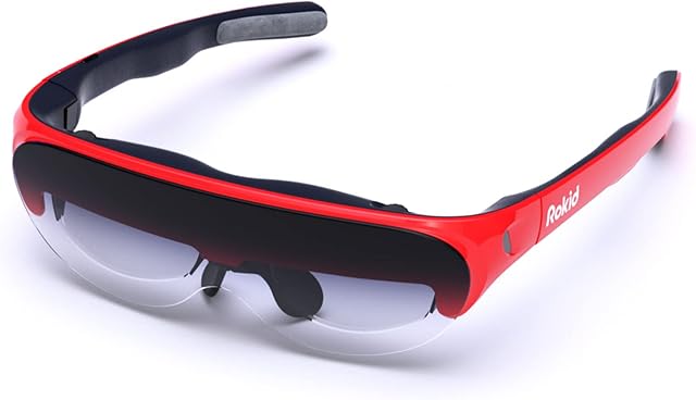 Rokid Air AR Glasses  Augmented Reality Glasses with 1080p OLED Dual Display  Video Display Glasses with Dual Directional Speakers  Pocket-Size AR Smart Glasses for Movies, Gaming, Entertainment
