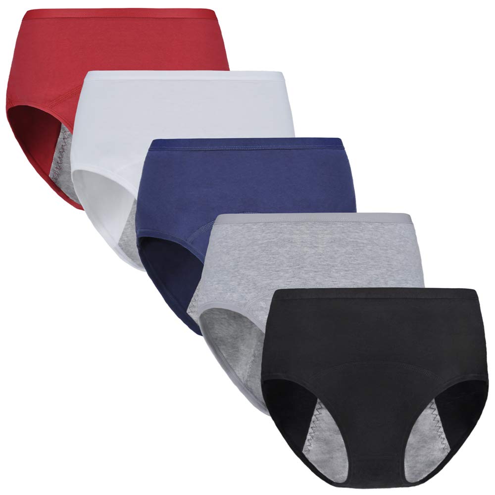 AnktryBig Girl's Cotton Menstrual Period Panties Teens Breathable Leak-Proof Briefs Women Postpartum Underwear