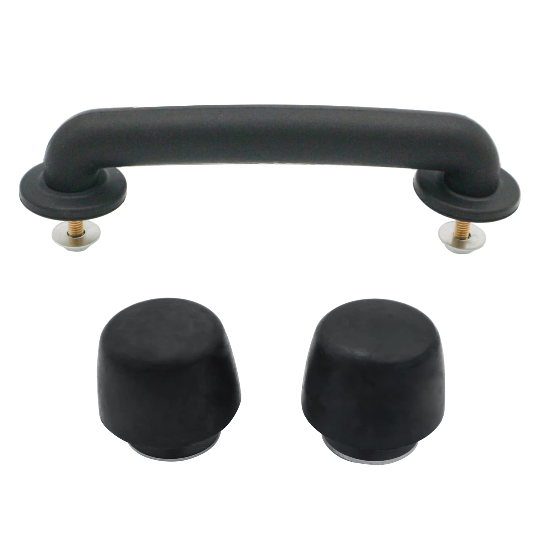 OMNDYEHA Front Windshield Hold Down Bracket, Rubber Bumper Cushion Hood Bump Stop Fits for Jeep Wrangler 1987-2018 Hood Handle Replace Accessories