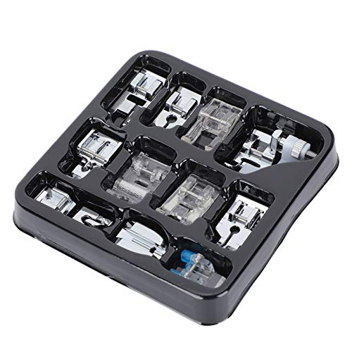 Set 11 Pzs Pies Prensatelas Para Máquina De Coser Acero miniatura 6