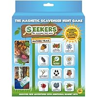 SEEKERS Scavenger Hunt Game Starter Kit With Magnetic Board. Fun For Children All Ages. Outdoor Nature Treasure Hunt. Ideal For Sensory Play and Travel. Outdoor Games for Kids. Add-On Sets Available.