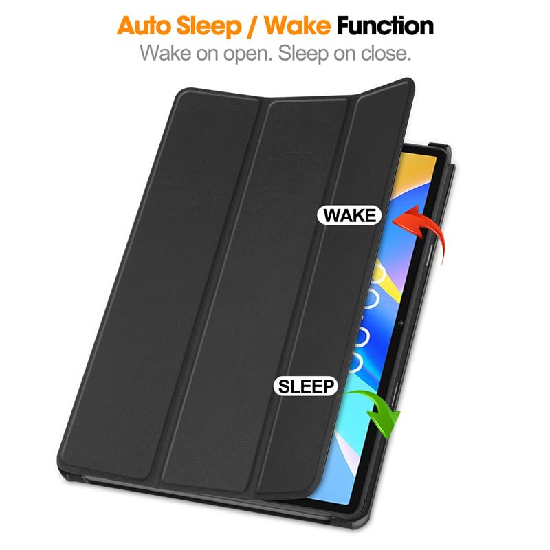 ODQQDO Custodia Pieghevole Per Tablet H 10 13a Gen (2023/2025) - Cover Rigida Con Auto Wake/Sleep, Angoli Regolabili