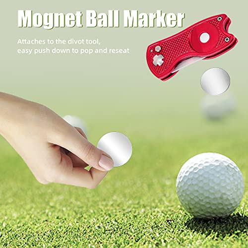 image for Mile High Life 2-Piece Golf Divot Repair Tool w/ Magnetic Ball Marker 