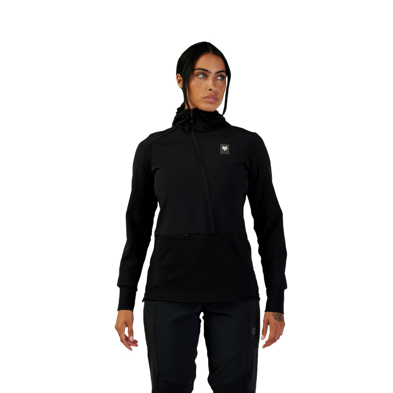 Fox Women's Bicycle Hoodie Lady Defend Thermal Black XS Blouse