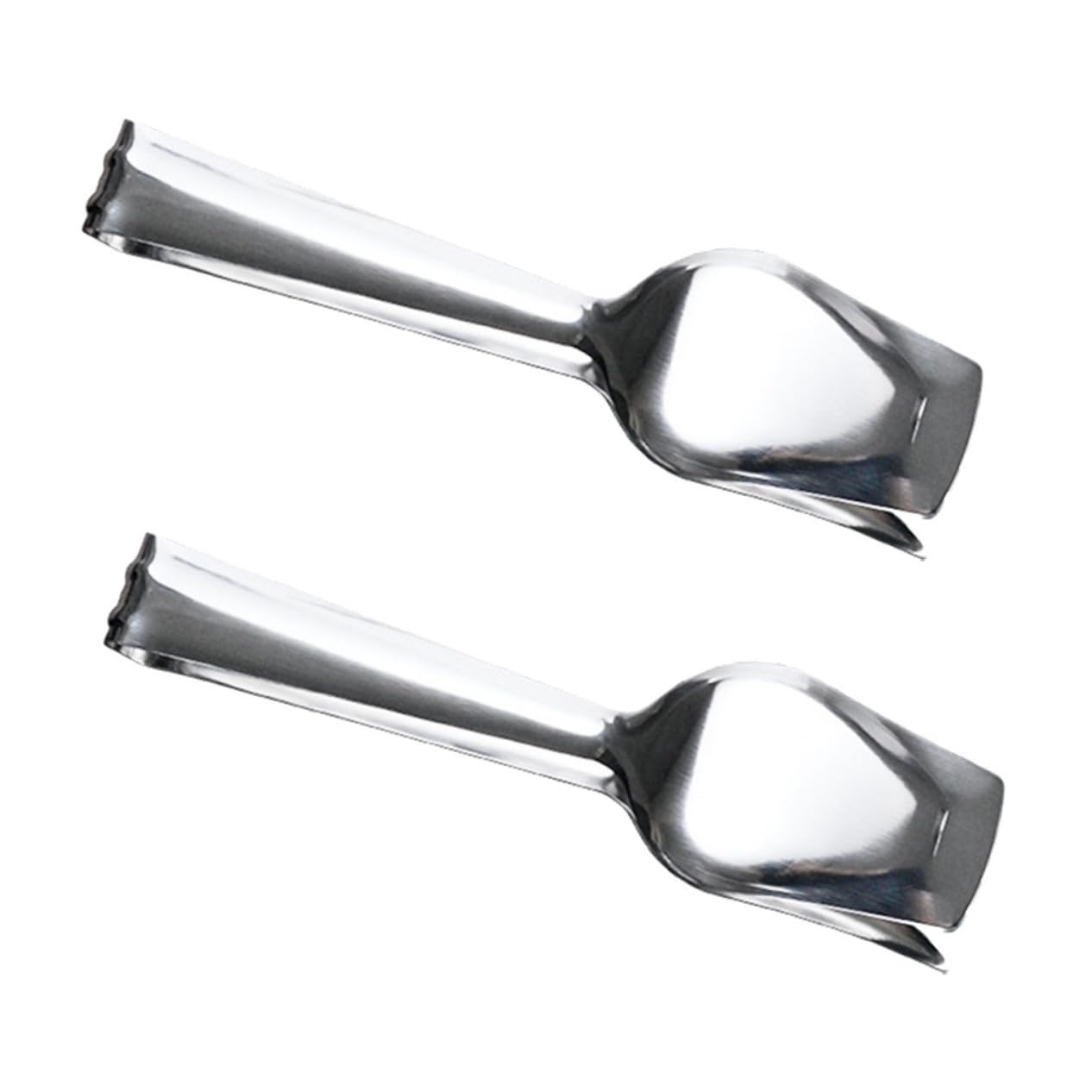 Pinze da Cucina in Acciaio Inossidabile 2 Pezzi per Servire Cibo e Pane, Resistenti e Sicure, per Ristorante e Uso Domestico