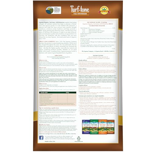 Turf-Tone Fall Winterizer 8-0-5 Fertilizante Mezcla 30 lb miniatura 2