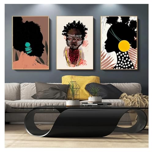 Wandkunst auf Leinwand cadre déco salon moderne affiche style africain 40x60
