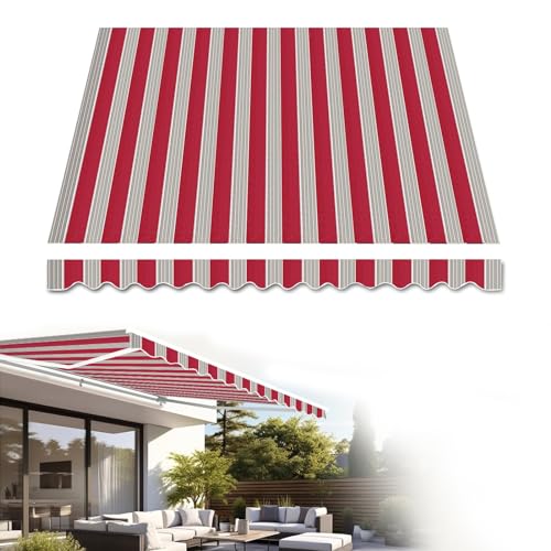 Toldo telescópico de tela superior | Toldo exterior de repuesto | Para cubiertas de restaurantes y tiendas de poliéster de 280 g, solo funda