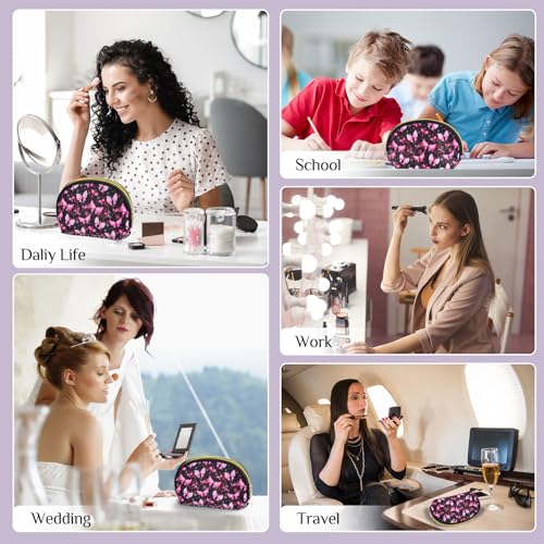 Cosmetic-Bag-Small-Travel-Makeup-BagZipper-Pouch-Cute-Gifts-for-womenMakeup-Organizer-Wrinkle-Resistant-Butterfly-Print-Travel-Pouch