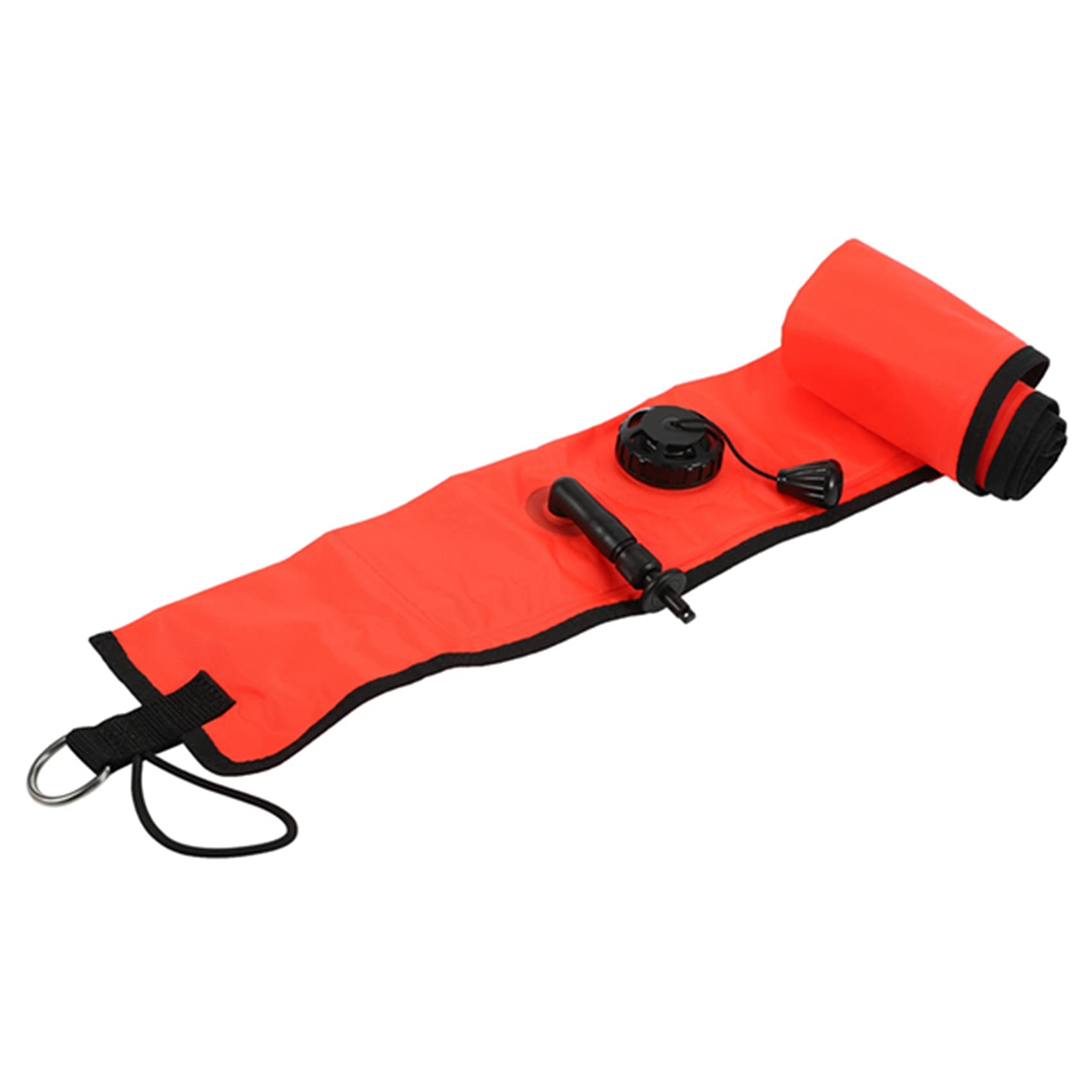 1M Scuba Diving Gonfiabile Segnale di Segnale Boa visibilità Galleggiante Tubo di Segnalazione Salsiccia, Rosso