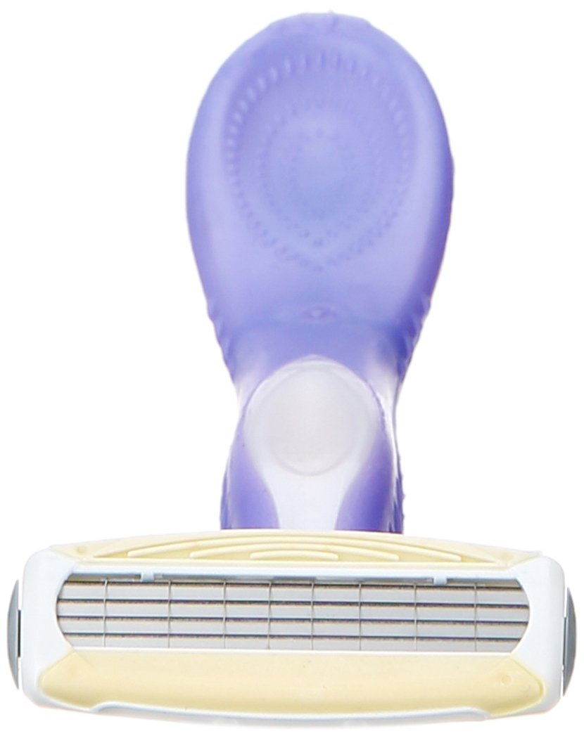 Schick Quattro Womens Disposable Razors for Sensitive Skin, 3 Count, Pack of 2