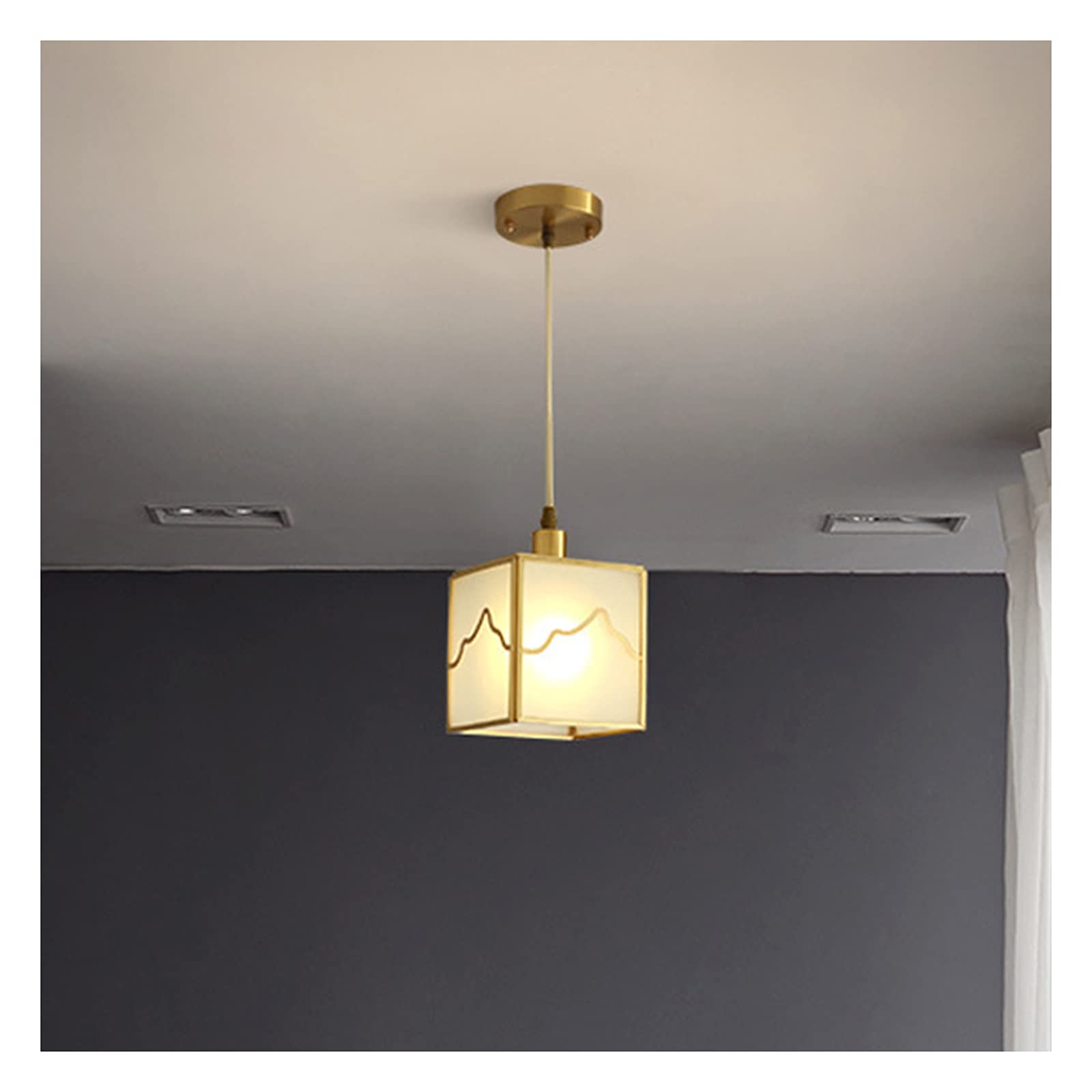 Żyrandole LED, żyrandole Żyrandole LED Osobowość twórcza Postmodernistyczne badania domowe Restauracja Sypialnia Lampki nocne Szkło miedziane Kawiarnia Sklep odzieżowy Luksusowe Złote lampy z