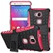 Honor 5X Case, Sophmy Hybrid Dual Layer Armor Protective Case Cover with kickstand for Huawei Honor 5X [Shockproof Case] (pink)