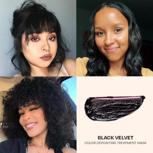 Image of Overtone Daily Color Depositing Conditioner for Hair, Black Velvet:Temporary Pigment with Shea, Coconut & Avocado Oils, Hydrating, Vegan & Cruelty-Free, All Hair Types, 4.5oz.