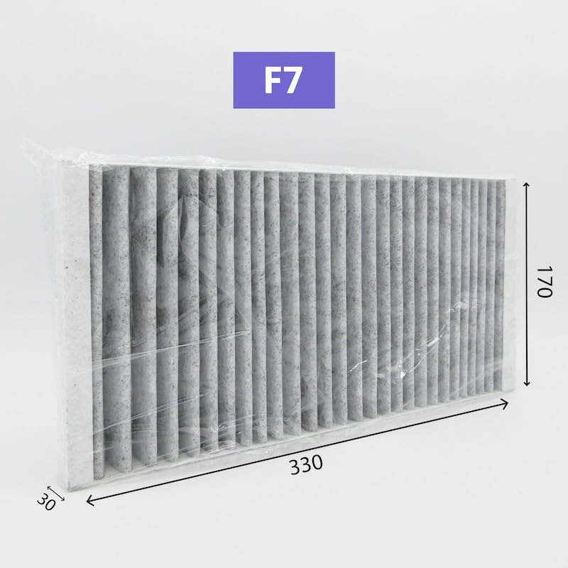 TOP FILTRE - Lot de 3 Filtres : 2 G4 + 1 F7 Charbon Actif Compatibles VMC Double Flux ATLANTIC Optimocosy HR et SAUTER Panega Connectée