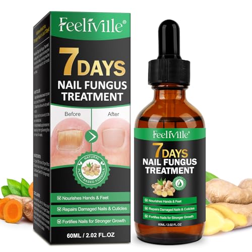 Ginger Nail Growth Serum for Nail Strengthener 60ml Nail Treatment for Toenails & Fingernails Strengthens Nails Softens Cuticles Daily Repair Care Solution for Discolored and Damaged Nails (1PC)