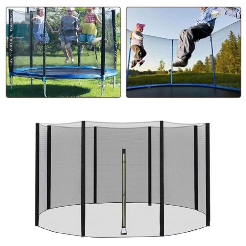 Filet de sécurité pour trampoline avec fermeture éclair pour tapis - 6