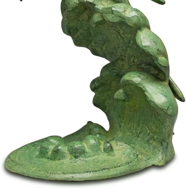 SPI Home Leaping Dolphins Cast Aluminum Garden Spitter Fountain Statue