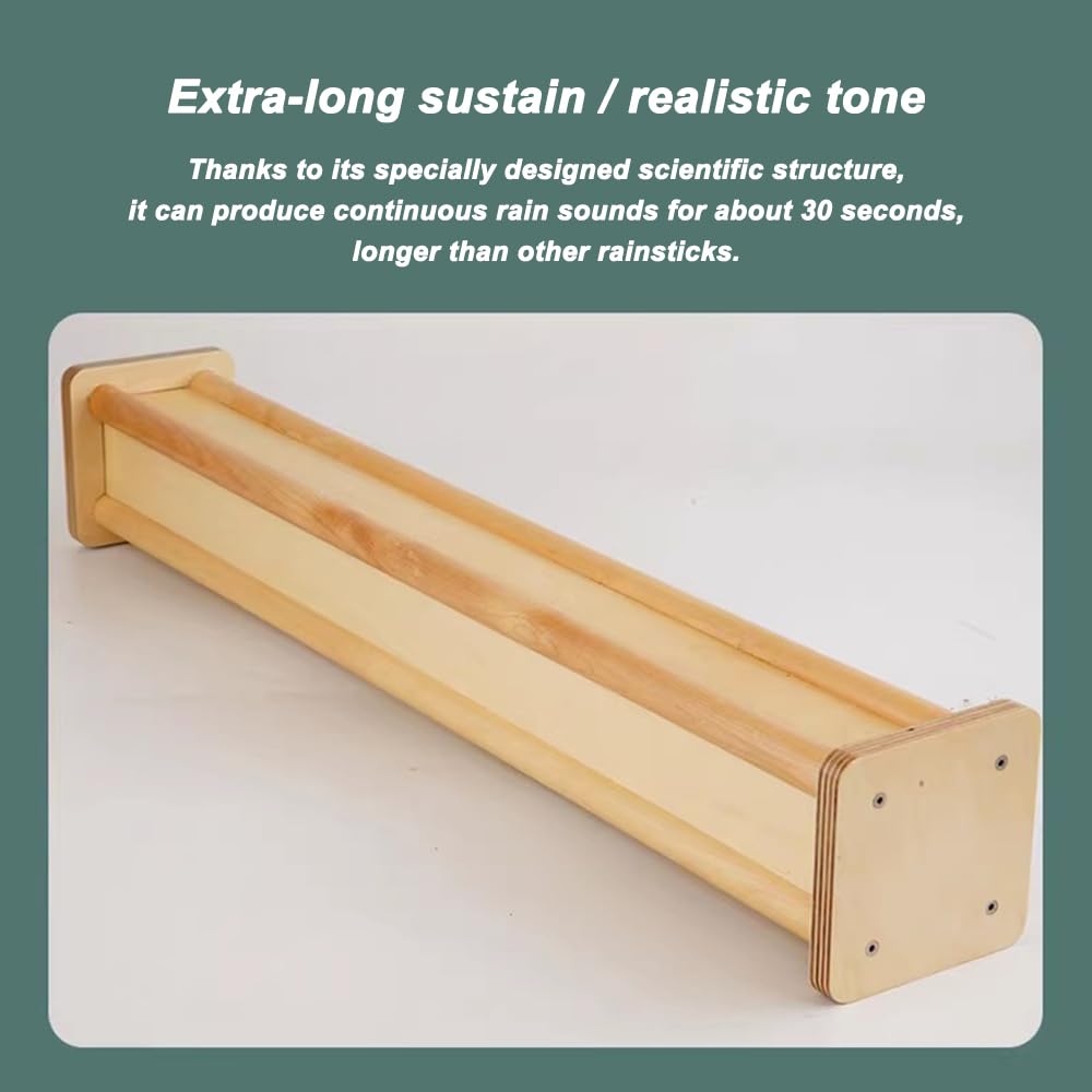 Długi kij przeciwdeszczowy, zawiera torbę do przechowywania, instrument do medytacji dźwięków oceanu, 63 cm * 9,8 cm