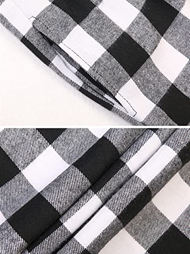 OCHENTA Men's Plaid Fannel Pajama Bottoms Cotton Lounge Pants Soft pj Sleepwear3