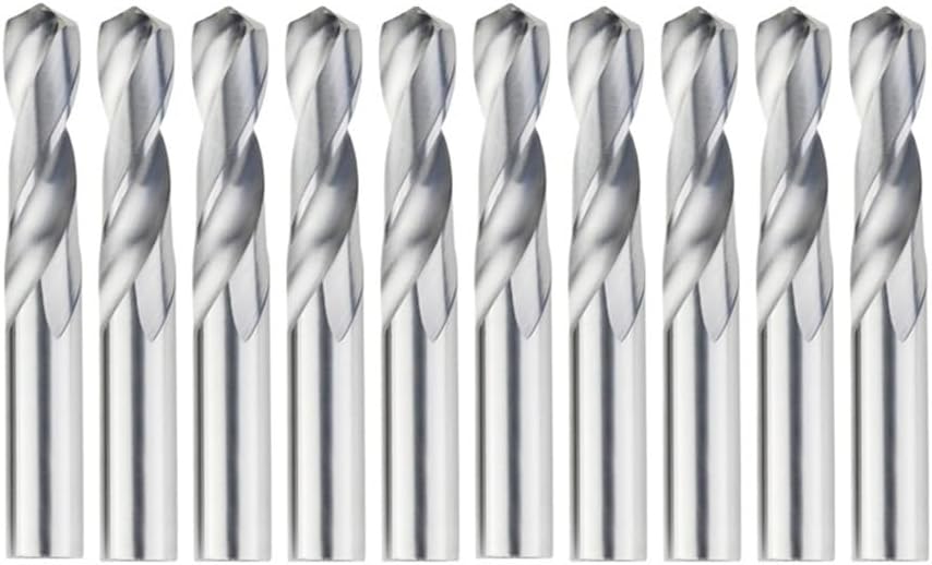 Solid Tungsten Drll Bit Carbide Drill Bits for CNC Gwist 1.0-20mm Metalworking(10pcs,10x35x65L)