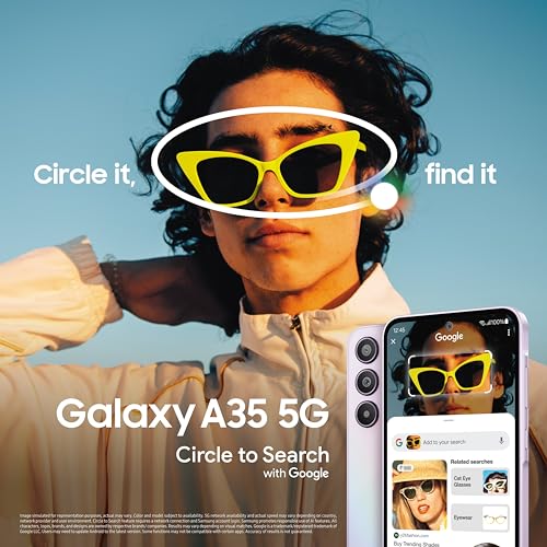 Samsung Galaxy A35 5G (Awesome Iceblue, 8GB RAM, 128GB Storage) | Premium Glass Back | 50 MP Main Camera (OIS) | Nightography | IP67 | Corning Gorilla Glass Victus+ | sAMOLED with Vision Booster - Image 3