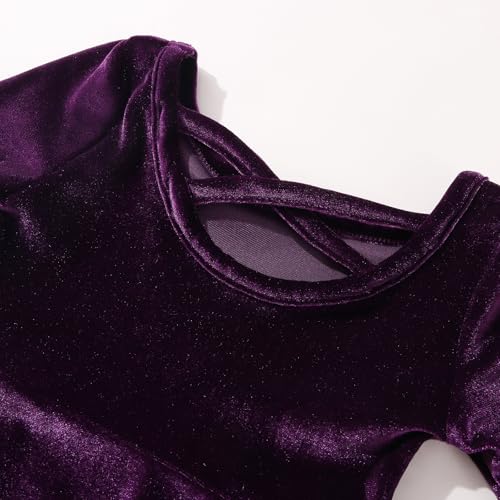 Weixinbuy Toddler Girl Fall Winter Clothes Outfit Baby Girl Velvet Twirl Dress Long Sleeve Pocket Swing Party Dress for Girl3