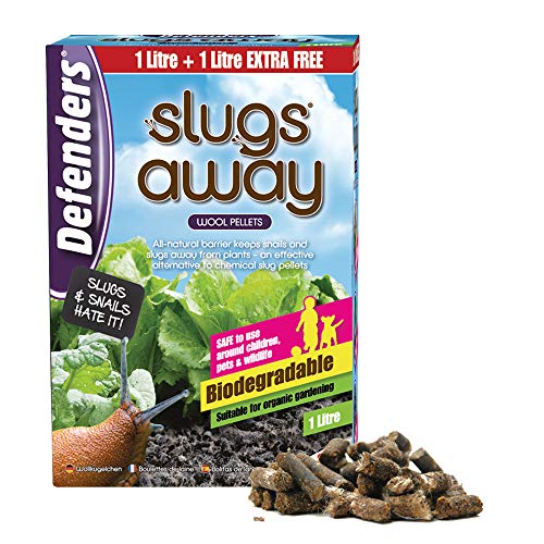 Defenders Slugs Away Wolkorrels (Slug Deterrent, Bescherm tuinen en planten), 1 liter, grijs