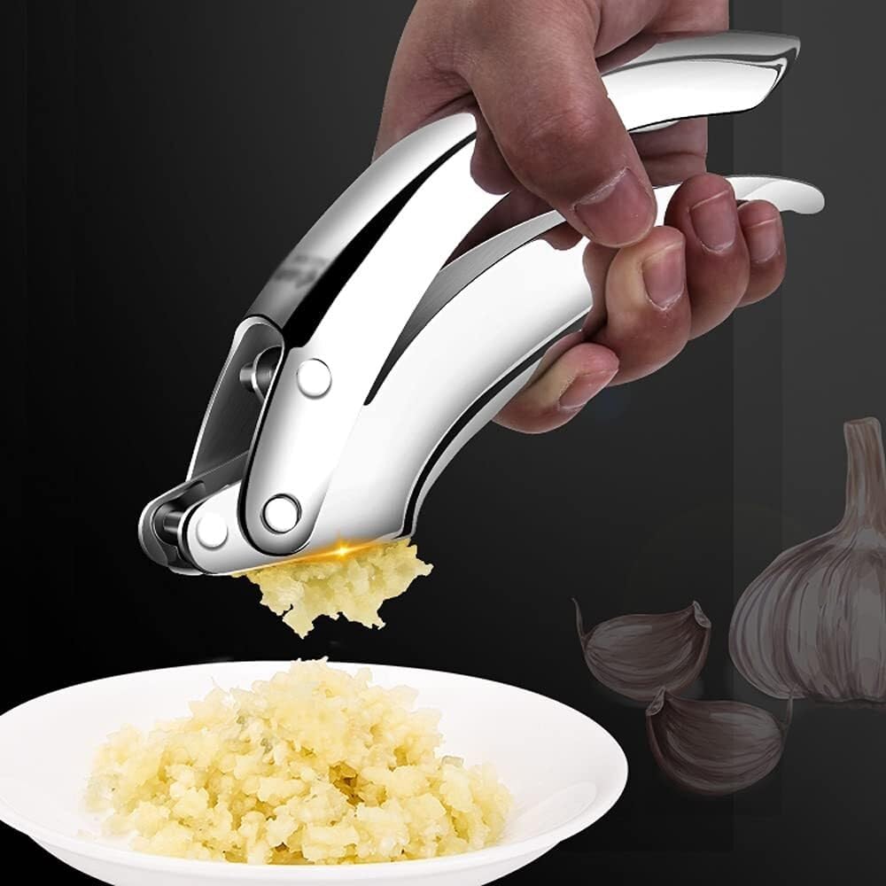 High Effective Garlic Press ，Garlic Crusher, Stainless Steel Anti-Rust Masher, Multifunctional Garlic Clip, Garlic Ginger, Manual/Home Garlic Peeler, Garlic Peeler, Garlic Masher, Minced Ginger Garlic
