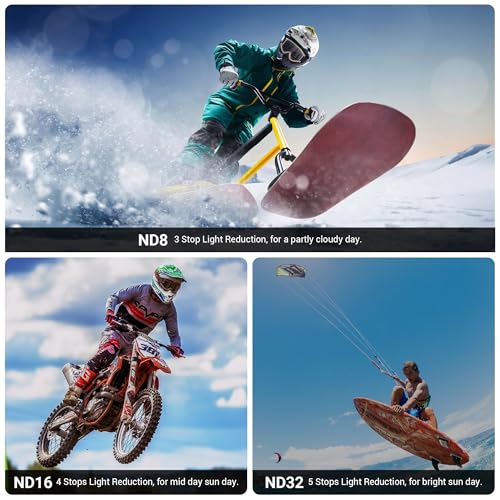 CYNOVA Filter Set for GoPro Hero 13 Black, 4 Pack (CPL/ND8/ND16/ND32) by CYNOVA - Used condition - Image 9