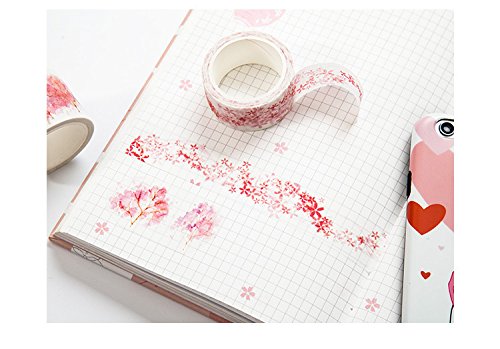 14 Rolls Sakura Washi Tape Set Flowers Arts Tapes Cherry