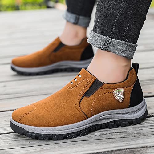 Men's Suede Fashion Slip-on Loafers Comfortable Moccasins Boat Shoes Casual Penny Driving Loafers Casual Walking Shoes Dress Comfortable for Work2