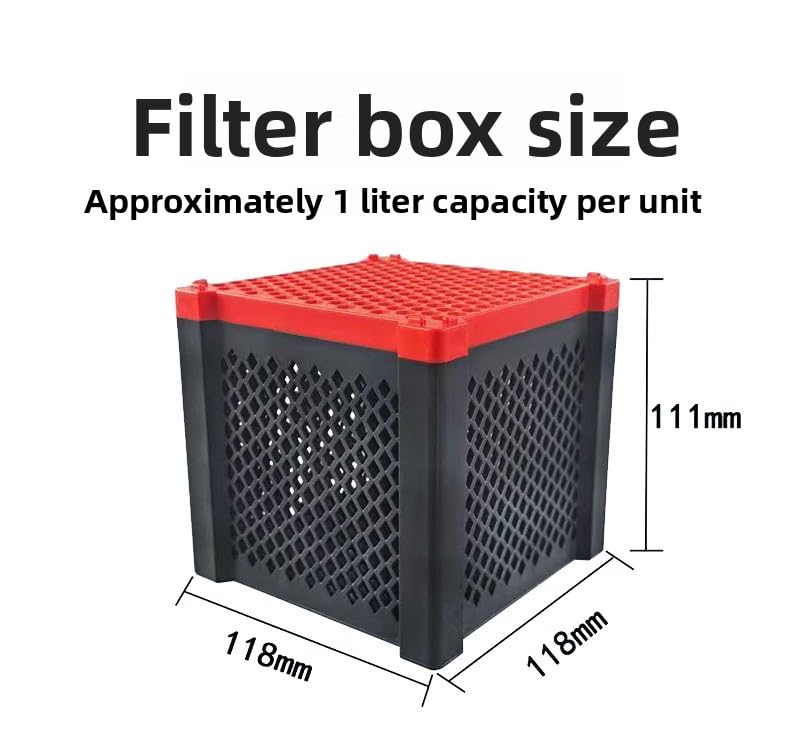 Image of Yanhe Cubic Water Trough Filter 2.0, Activated Carbon Purifier for Fish Tanks, Ponds, Livestock Tanks, Aquarium 2PCS
