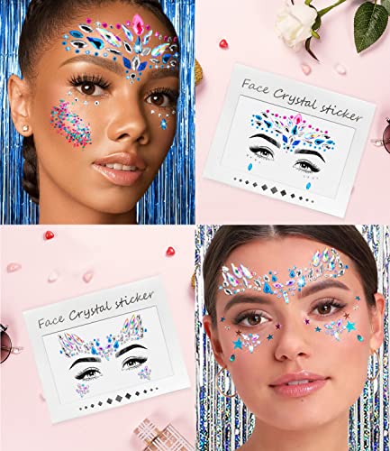 image for iMethod Face Jewels and Body Glitter - Face Gems, Mermaid Face Jewels 