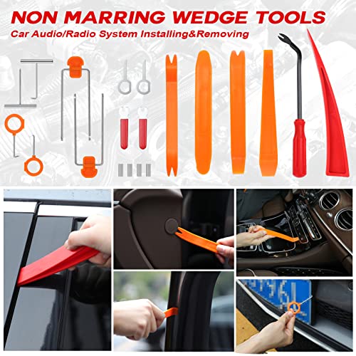 Car Tool Kit, 28PCS Professional Automotive Unlock Tools with Air Wedge