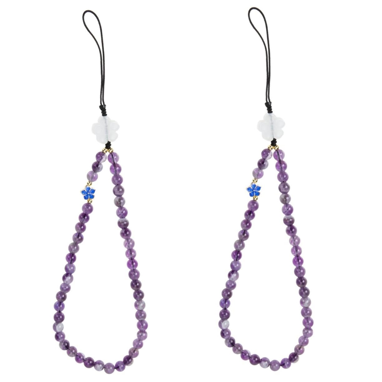 KOMBIUDA Colgante de Teléfono Móvil de Natural Correa Cámara Lanyard Decorativo Accesorios Móviles Llaveros
