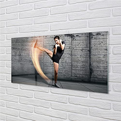 Tableau arts martiaux 100x50cm impression verre déco murale - 3