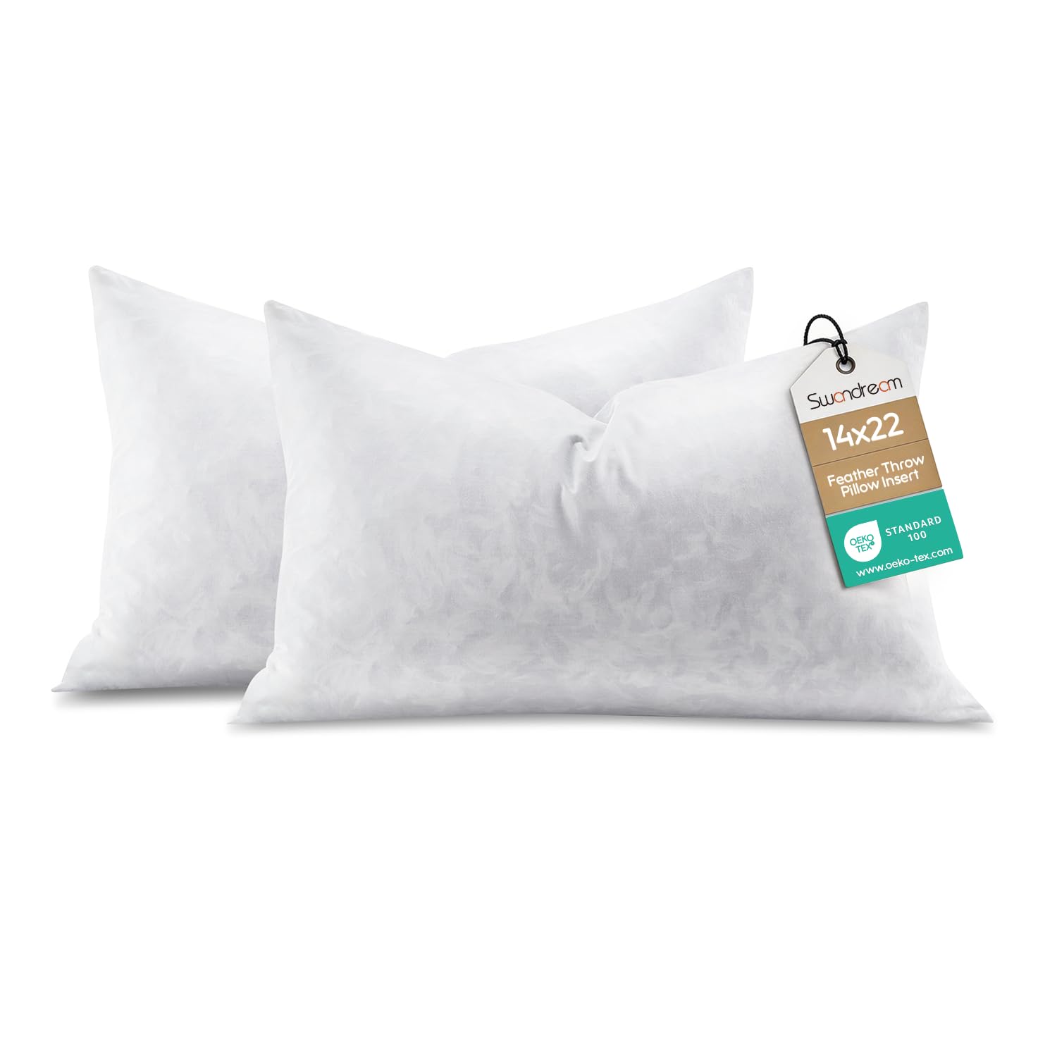 Swandream 14x22 Feather Lumbar Inserts