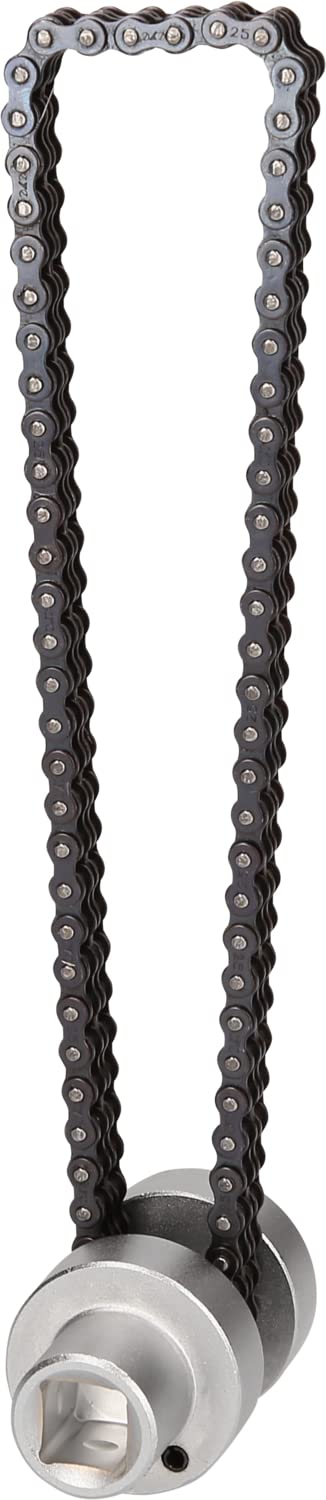KS Tools 460.5216 - Clé à chaîne pour filtre à huile et cartouche dessicateur d'air Ø 170mm - Finition En Chrome Vanadium