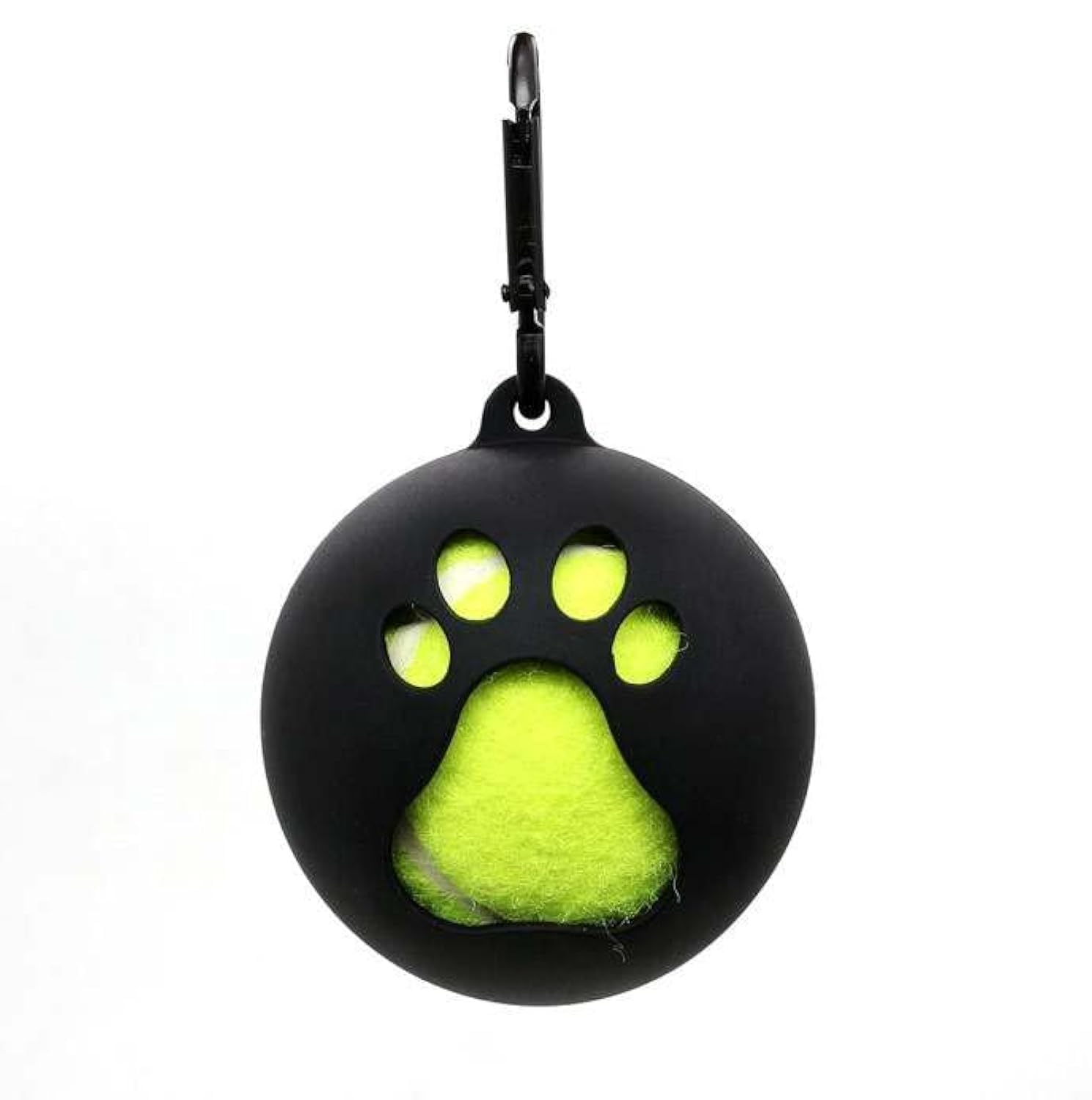 Dog Toy Ball Holder - Leash Attachment Hands-Free Pet Toys Silicone Lightweight for All Breeds and Sizes Fits