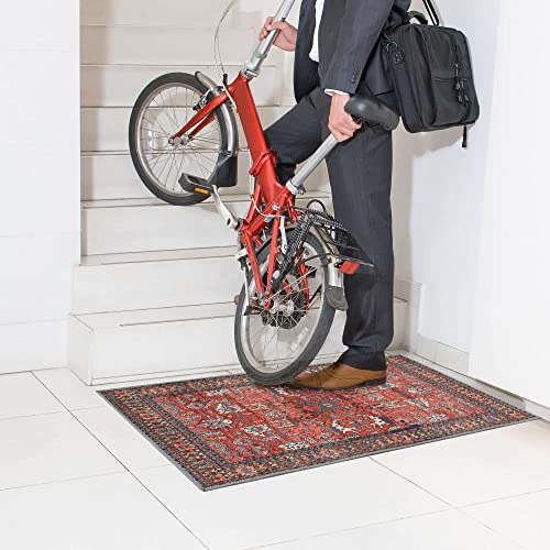 Indoor Door Mat 20"X31.5", Retro Entryway Door Mats Indoor Non Slip Welcome Doormat, Resist Dirt Washable Entrance Mat Outdoor Door Mat For Entryway, Front Porch #TOP2